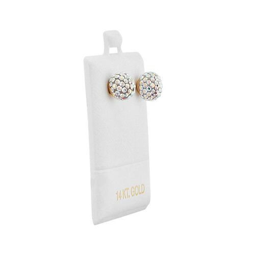 Broquel de oro de 14 k esfera disco Brokellum