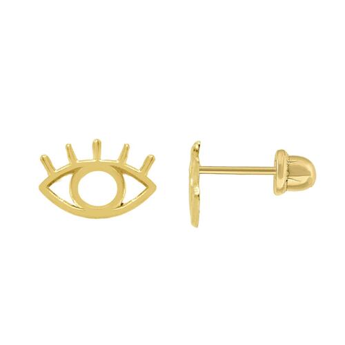 Broquel Ojo Silueta 14K Brokellum