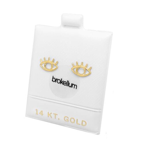 Broquel Ojo Silueta 14K Brokellum