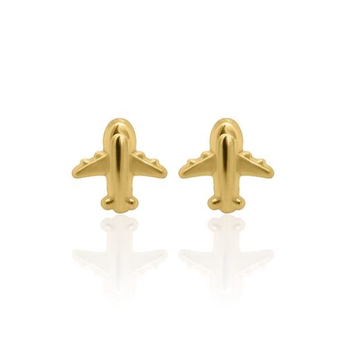 Broquel Avión Oro 14K Brokellum