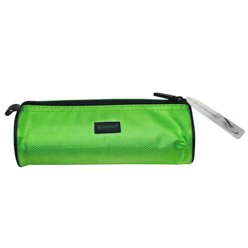 Lapicera cilíndrica color verde con borde negro Sabonis