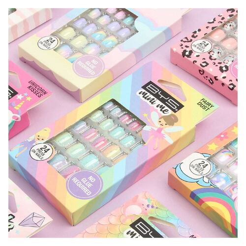 Uñas Decoradas 24 Piezas Pastel Party BM003 Bys Mini Me