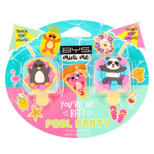 Gloss para Labios 2 piezas Pool Party BM014 BYS MINI ME