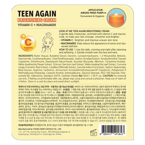 Crema Facial Iluminadora Teen Again