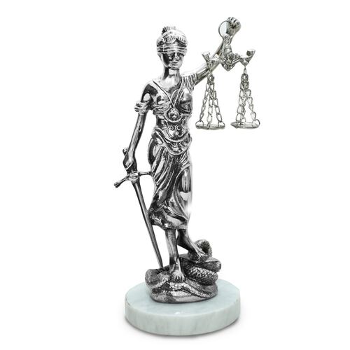 Figura Decorativa Diosa Temis Mediana Imperio Artesanal