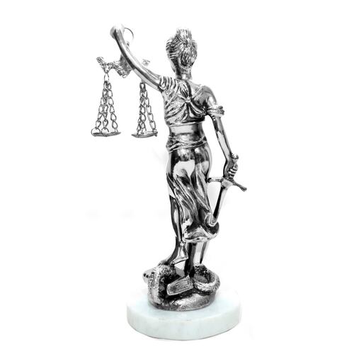 Figura Decorativa Diosa Temis Mediana Imperio Artesanal