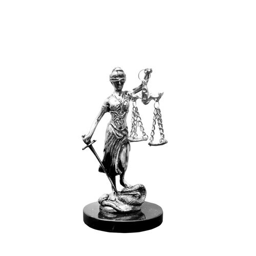 Figura Decorativa Diosa Temis Chica Imperio Artesanal
