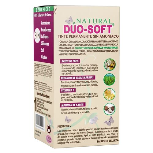 Tinte Natural Dúo-Soft Sin Amoníaco Rojo Cobrizo Intenso