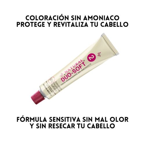 Tinte Natural Dúo-Soft Sin Amoníaco Rojo Cobrizo Intenso