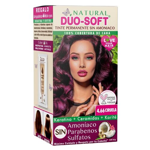 Tinte Natural Dúo-Soft Sin Amoníaco Ciruela