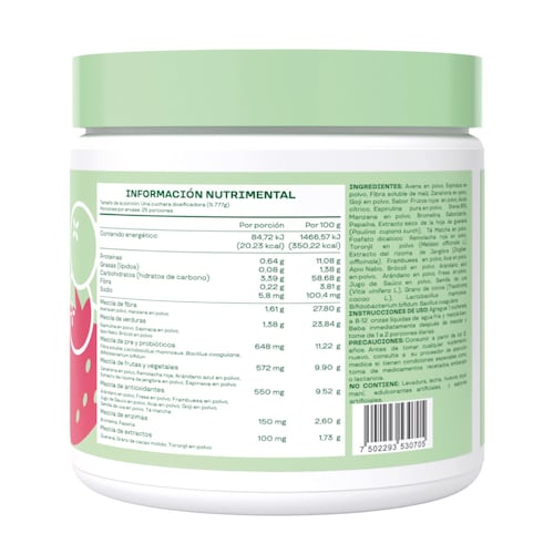 Suplemento Alimenticio Frutos Rojos 145 g Bloom
