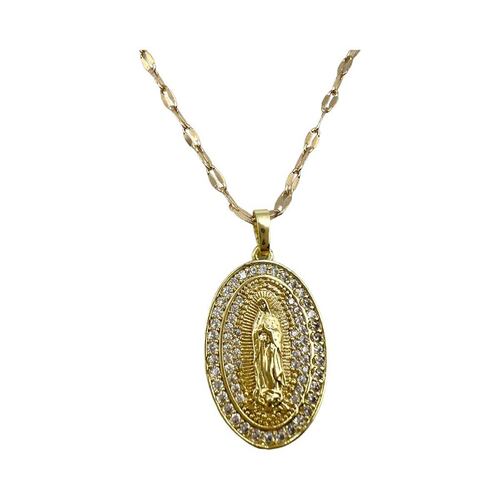 Medalla Lupita Circonia Blanca Gold Wishes