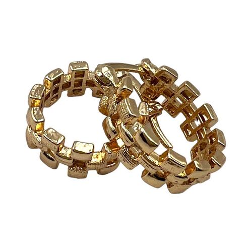 Arracadas Canasta Cadenas Gold Wishes