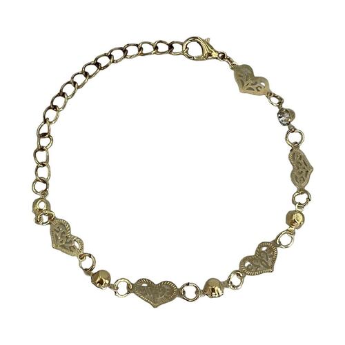 Pulsera Corazones Golden Wishes