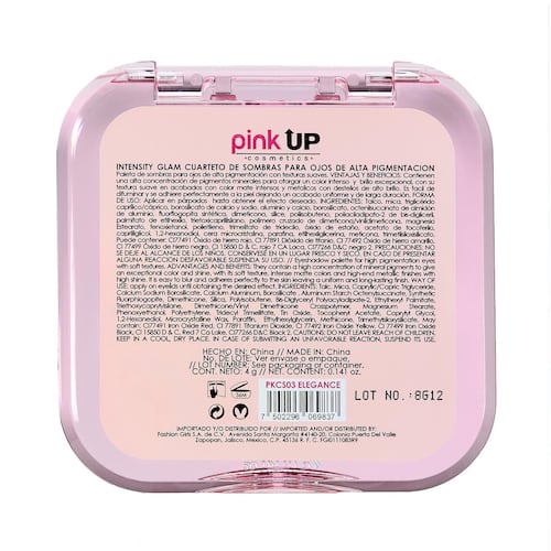 Cuarteto De Sombras  Ojos A Pigme 03 Elegance Pink Up