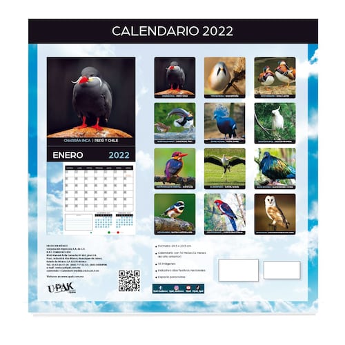 Calendario Aves maravillosas 2022