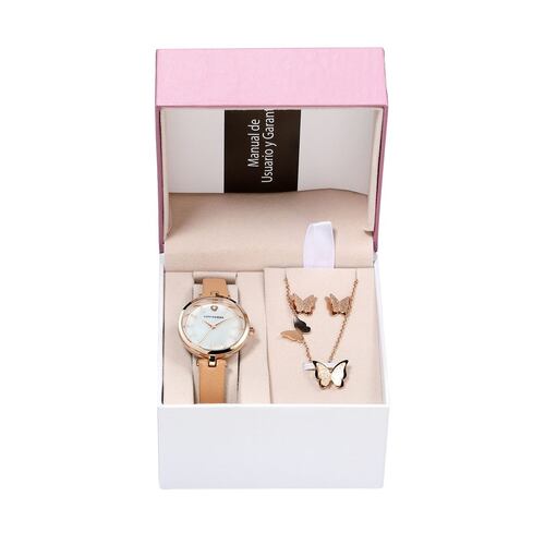 Set de Reloj para Dama City Femme Nude Cfbsw2