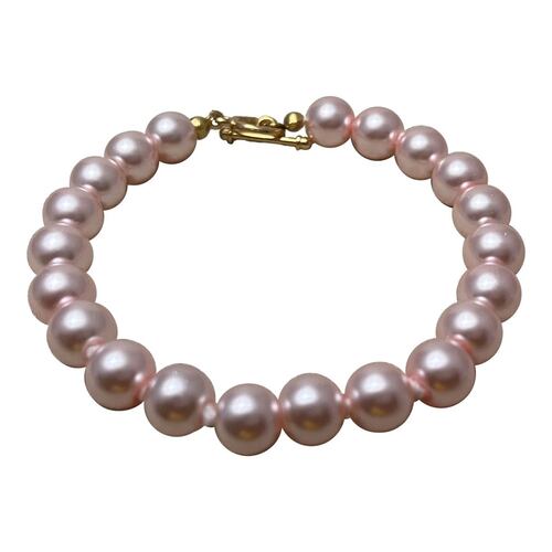 Pulsera Perlas de Cristal Checo Rosa Pastel Acemor