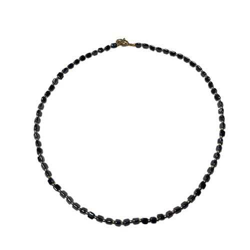 Collar Priscila Rectángulo con Bola Chapa de Oro Acemor