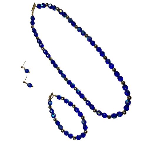 Juego Cuenta Tallada Azul Tornasol Acemor