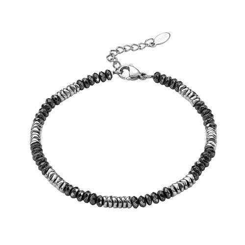 Pulsera De Acero Inoxidable Enso Para Hombre Color Negro Em0046B