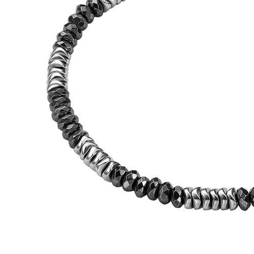Pulsera De Acero Inoxidable Enso Para Hombre Color Negro Em0046B