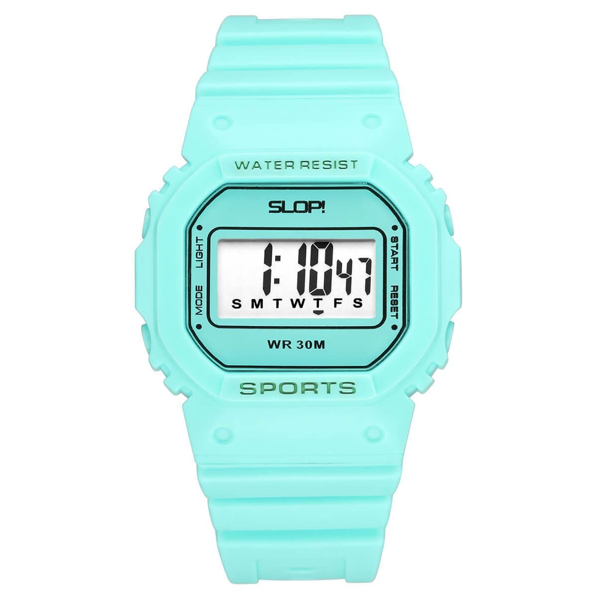 Reloj Slop infantil deportivo unisex verde SW82224