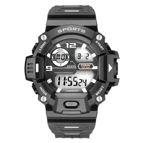 Reloj Diray deportivo para caballero negro DR2131G1