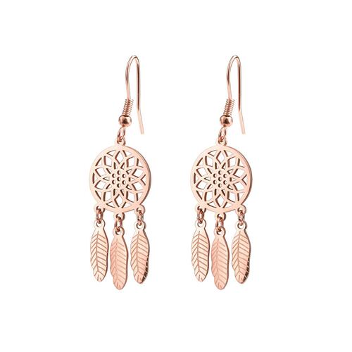 Aretes de Acero Inoxidable Enso para Mujer Rosado EJE2157R