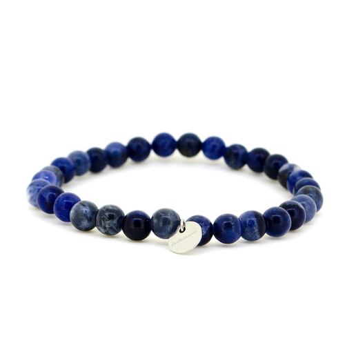 Pulsera Budoni Sodalite Acero Inoxidable Castellamare