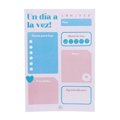 Planificador Diario un día a la vez 50 hojas