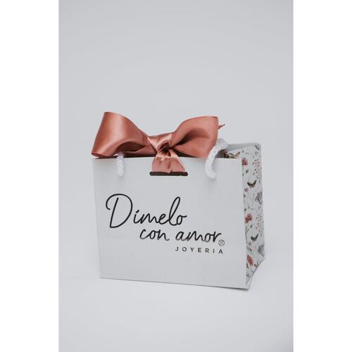 Collar Letra L Baño de Oro 14K y Circonias Dímelo con Amor