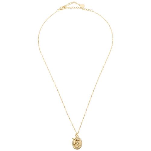 Collar Virgen Milagrosa Baño de Oro 14K Dímelo con Amor