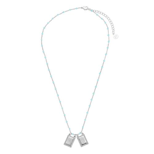 Collar Escapulario Circonias Dímelo con Amor