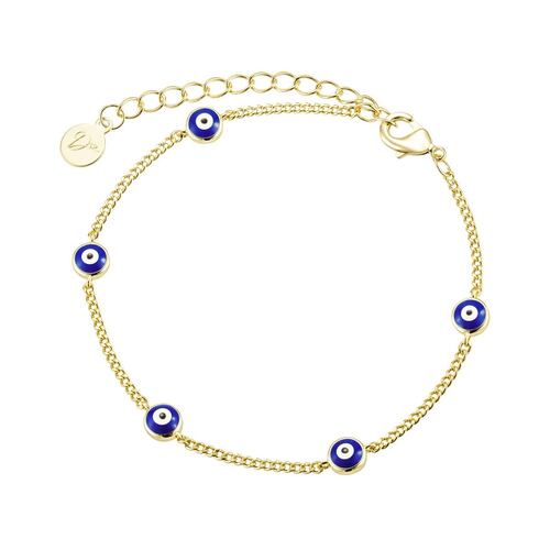 Pulsera Ojo Turco Baño de Oro 14K Dímelo con Amor