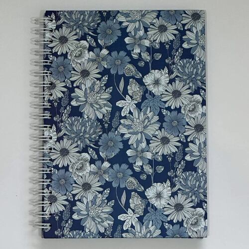 Libreta Pasta Dura con Espiral Cuadro Grande Valentina – Flores Paper & Will