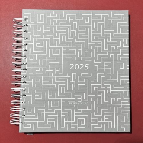 Agenda con Espiral Laberinto 2025 Paper & Will