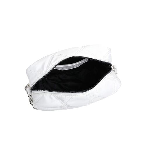 Bolsa estilo Crossbody marca Náutica color Blanco con cartera en contraste color Negro modelo A10521