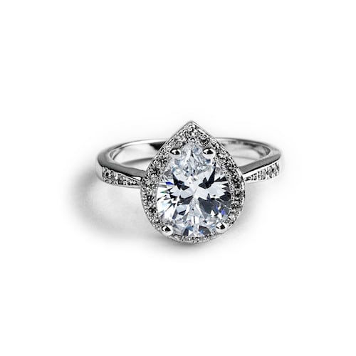 Anillo Del Señor De Los Anillos Anillo De Plata 925 Con Diamante