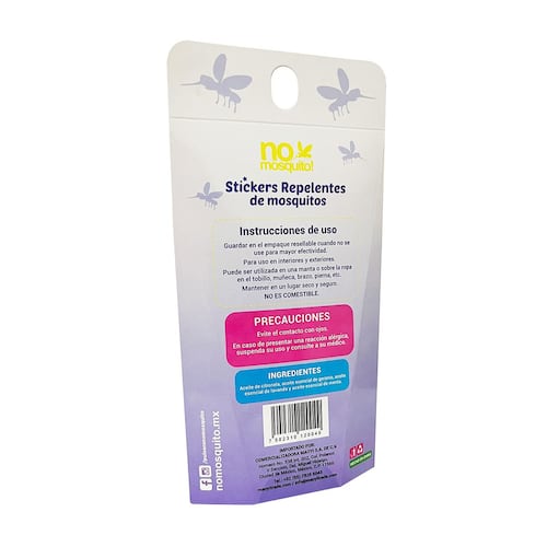 Pack Stickers Repelentes de Mosquitos No Mosquito