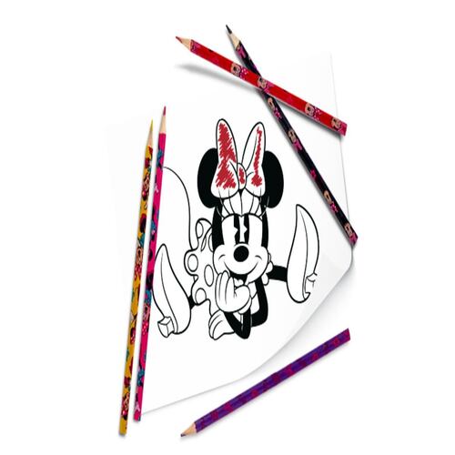 12 lápices de Colores Minnie Mouse