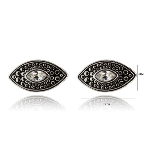 Aretes Forma de Ojo con Cristal Austriaco Mayfer