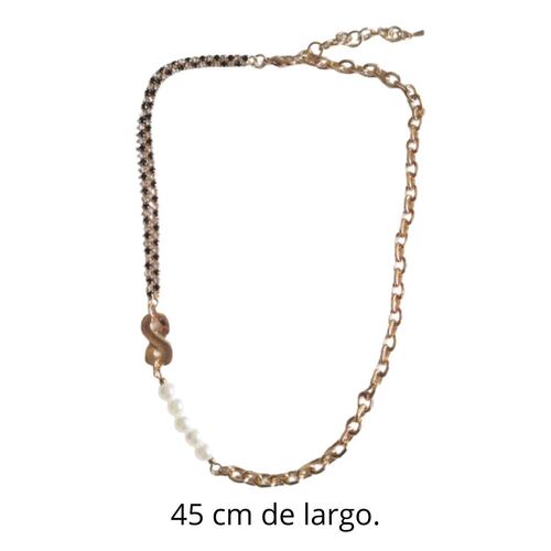 Collar Dije Infinito y Cristales Parisa