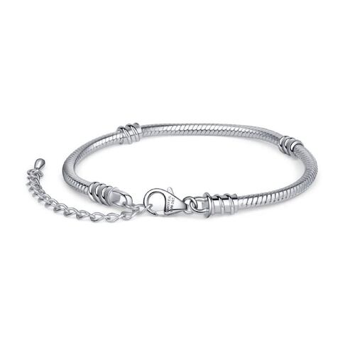 Pulsera cadena plata 18 cm