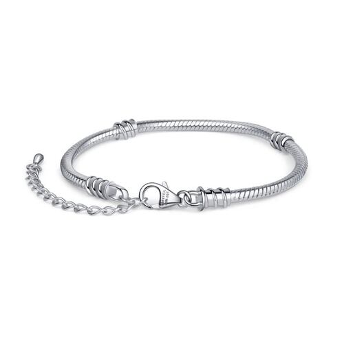 Pulsera cadena plata 19 cm