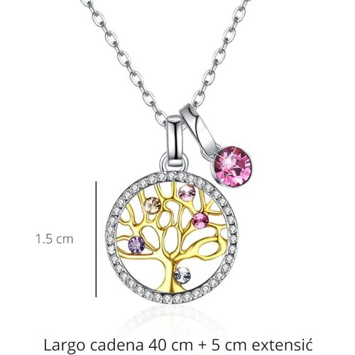 Dije Árbol de la Vida con Cristales Austriacos Multicolor Mayfer