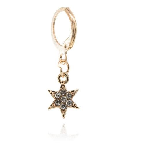 Set Aretes, Luna, Estrella y Broqueles de Cristal Parisa