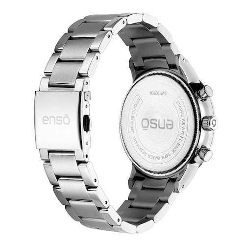 Reloj de pulsera Enso casual para caballero plateado EW1003G10