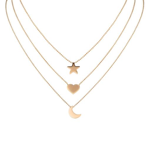 Collar de Acero Inoxidable Enso para Mujer EJN2190R Oro Rosa