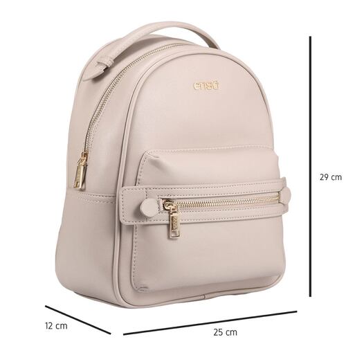 Bolsa Backpack Color Nude Para Mujer Enso